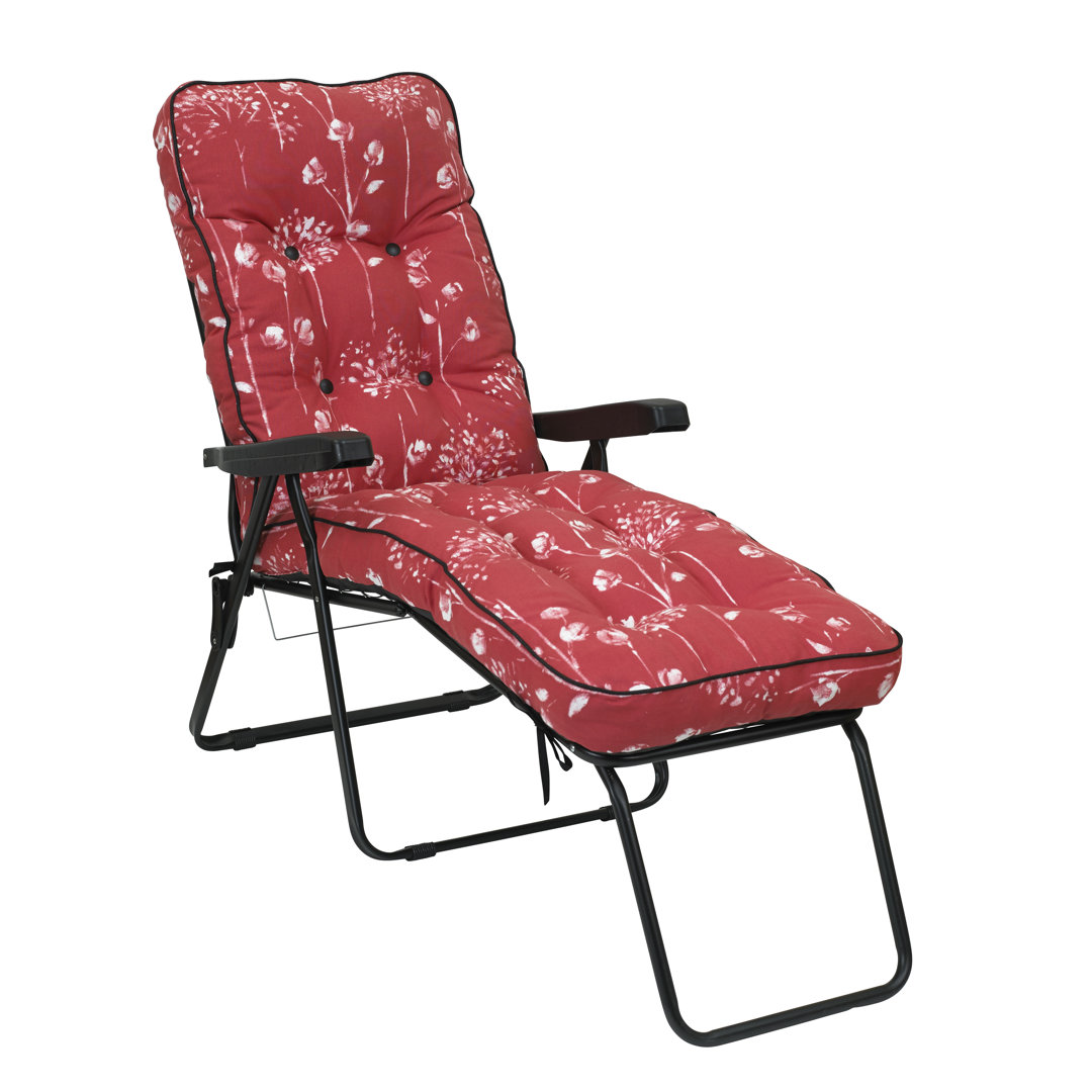 Angelette 118cm Long Reclining Single Chaise with Cushions
