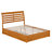 Lamareon Solid Wood Platform Bed with Footboard & Roll Out Trundle Bed-226224417-245492667