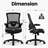 Neeya Ergonomic Mesh Office Chair with Flip-Up Arms-106361779-124198004-128032105