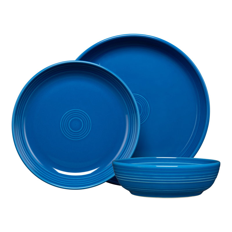 Fiesta Coupe Bowl 3-Piece Place Setting, Lapis