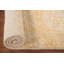 Tapis moderne abstrait jaune et ivoire 5