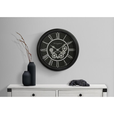 Round, Gear Mechanism, Large Oversized, Wall Clock