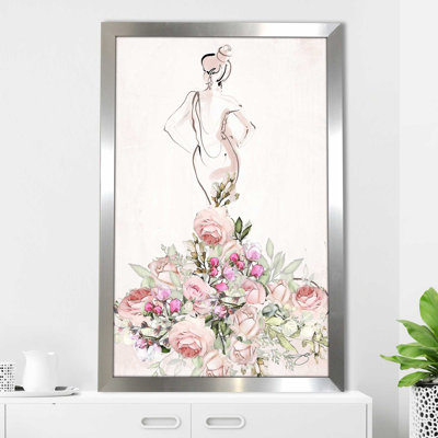 " Floral Wedding Dress (Vertical) " by By Jodi