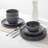 Famiware Starlight Plates And Bowls Sets, 24 Piece Dinnerware Sets-2068592565