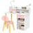 Isabelle Kids 2 Piece Rectangular Play Or Activity Table and Chair Set