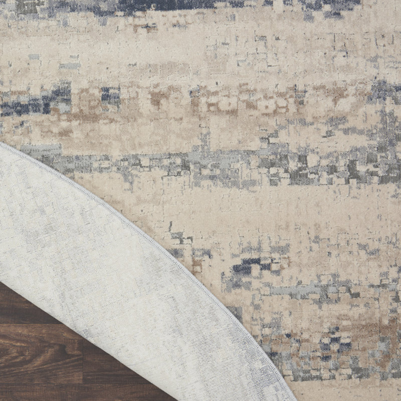 Comer Abstract Indoor Rug, Round 7'10"