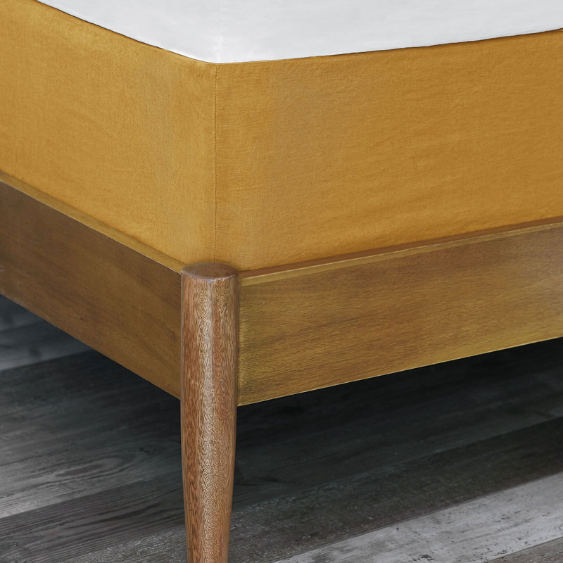 Ember Linen Box Spring Cover, Queen