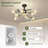 Dawrin 32.3'' Ceiling Fan with 8 LED Lights