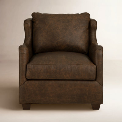 Odette Genuine Leather Armchair by Birch Lane