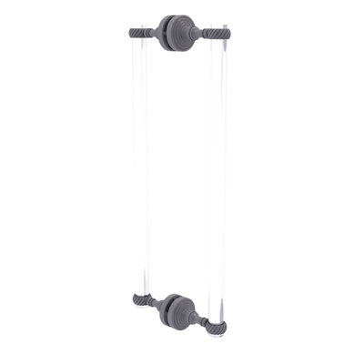 Pacific Grove Collection 18 Inch Back To Back Shower Door Pull With Twisted Accents