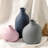 Ceramic Vase Set Of 3, Rustic Farmhouse Pottery Vases For Home Decor, Perfect For Pampas Grass, Dried Or Fresh Flowers, Ideal For Living Room, Bedroom, Kitchen, Bathroom, Bookshelf, Table Centerpiece-1210183335