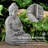 Waterloo Kaolin Clay Buddha Garden Statue
