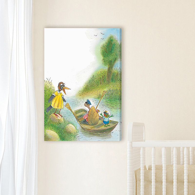 Lets Swim A Boat - Wrapped Canvas Print, 114cm H x 76cm W