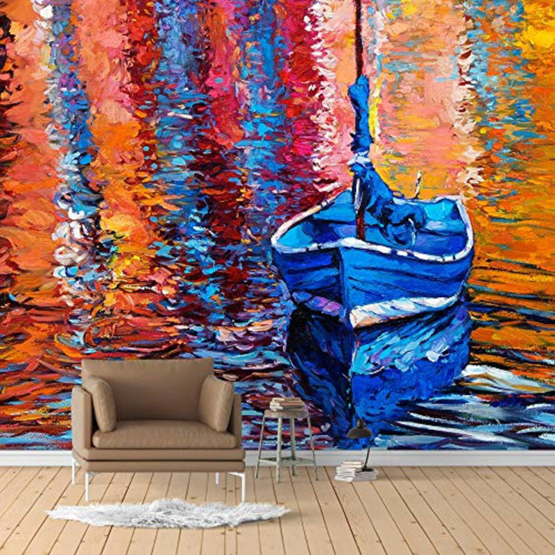 Magnifique voilier sur la mer, murale, L 100 po x l 144 po