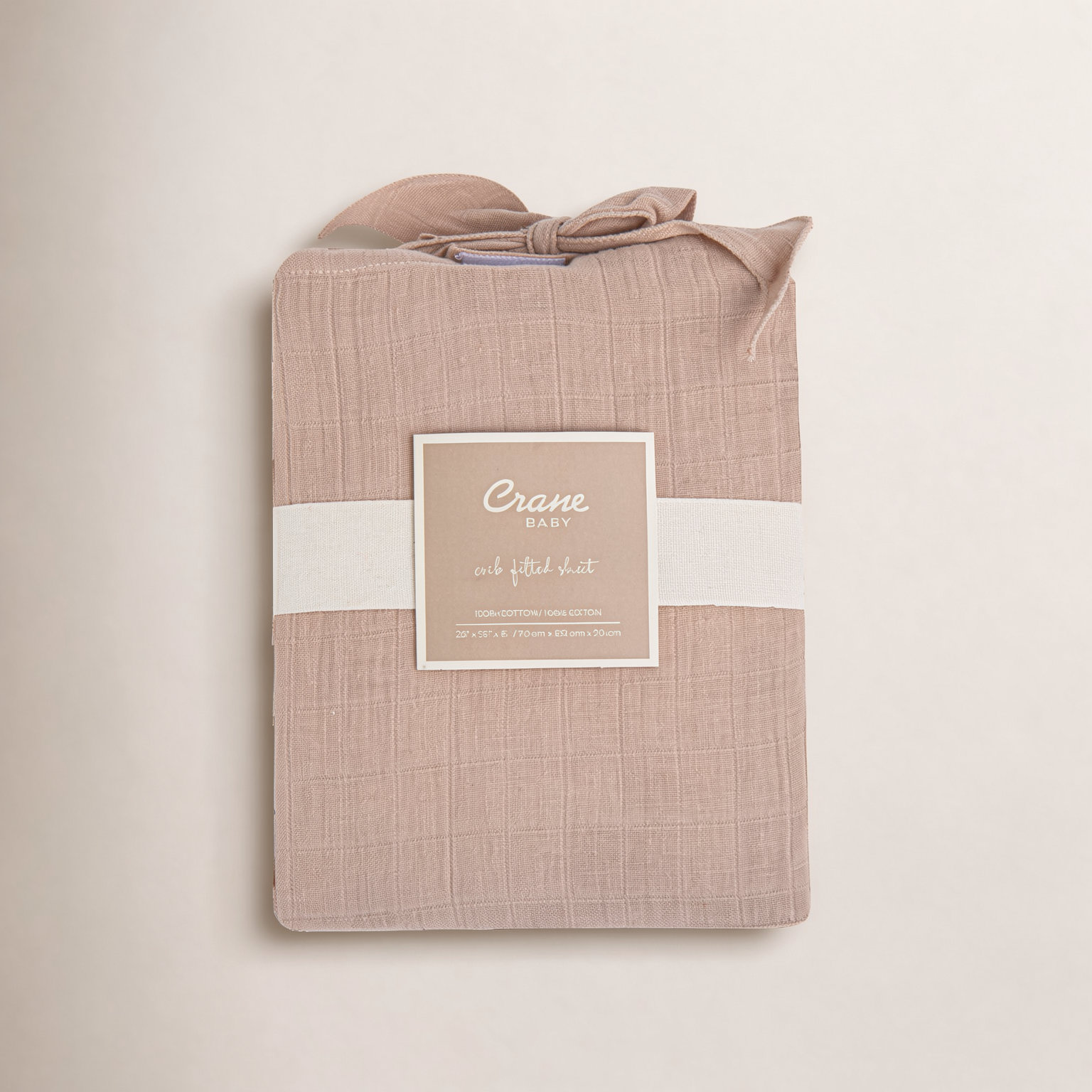Cotton Sateen Fitted Crib Sheet, Copper