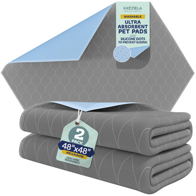Katziela Reusable Pee Pad White Stitching