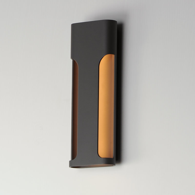 Applique murale en aluminium Alessja, Bronze architectural, H 17,75 po x l 6,25 po x P 3,25 po