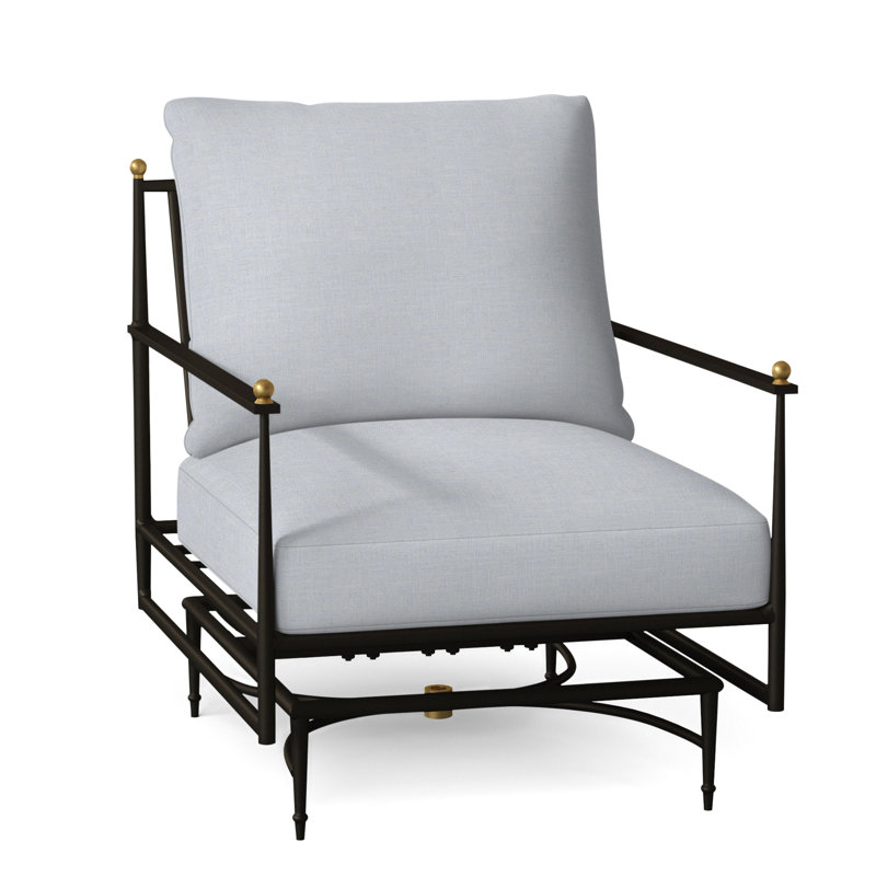 Roma Patio Armchair with Cushions, No Welt, Perigold Direction Dew, Standard Plus