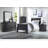 Dark Grey 2-Drawer Nightstand