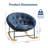 Round Rocking Chair with Solid Wood Legs Lambswool-1623856774