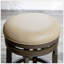 Tabouret de bar de 30 po Palmer Lake au fini gris patiné et siège en cuir gris français, combinant élégance traditionnelle et confort moderne.-1073392027