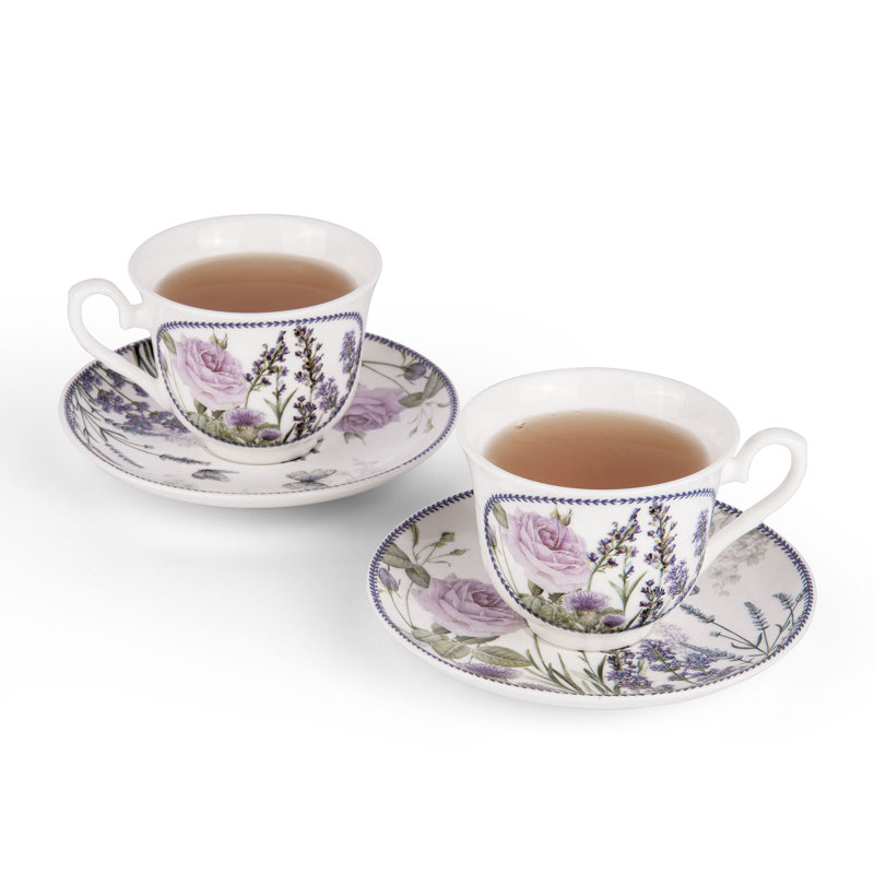 Tasse et soucoupe en porcelaine Bellemeade
