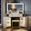 Corner Makeup Vanity - 11 Hollywood Bulbs With Human Sensor Module