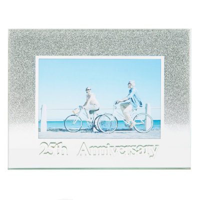 Goudreau Glitter Decorated Picture Frame with Acrylic Letters - 5" x 3.5"