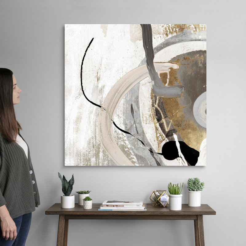 " Tangled II " Painting Print, Wrapped Canvas, 36" H x 36" W