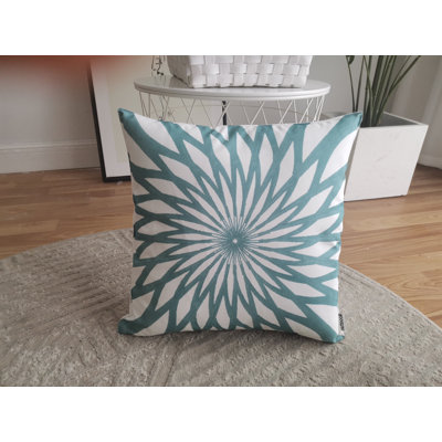 Housse de coussin extérieure imprimée sur fond blanc