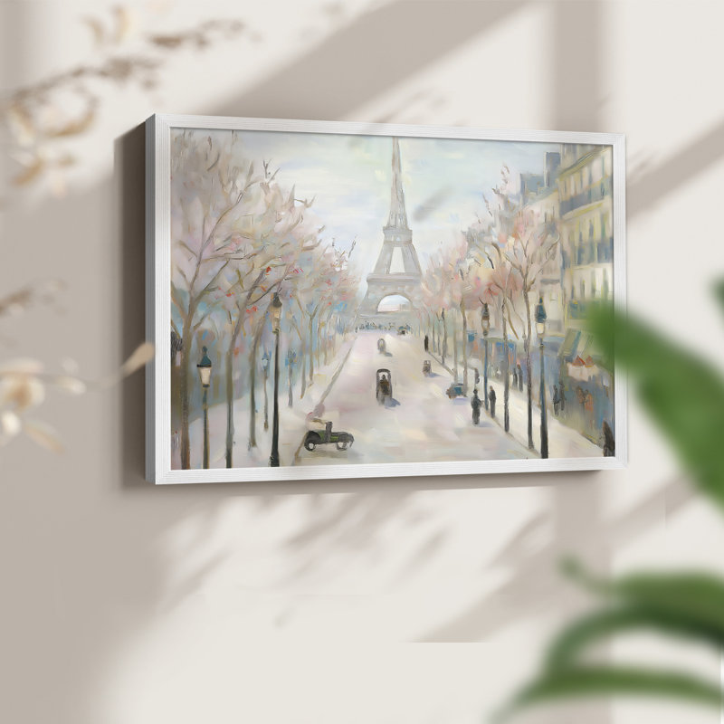 Paysage, série -LI - Reproduction encadrée - Restickable, H 16 po x l 20 po, Blanc