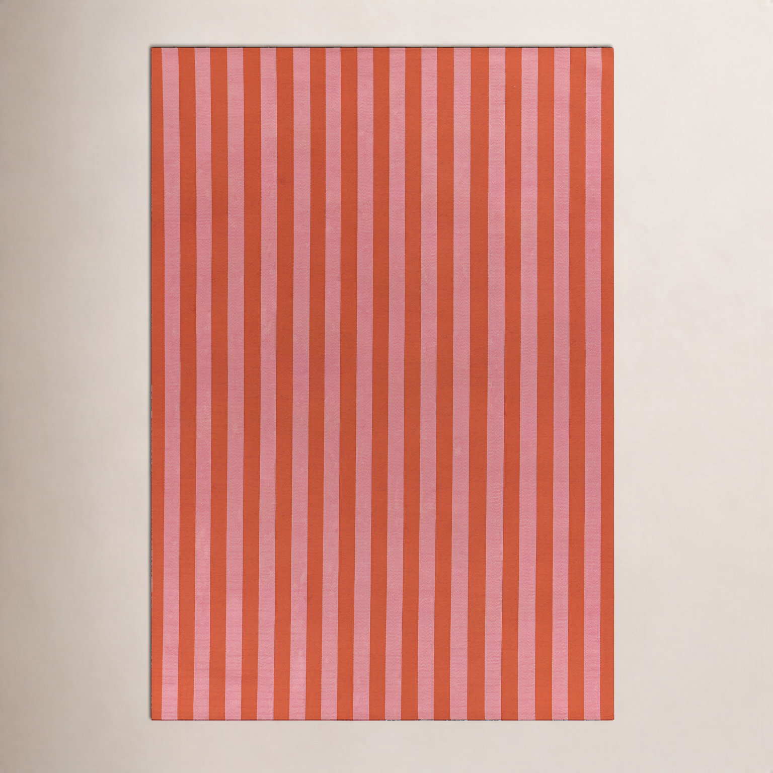 Holloway Red Striped Outdoor Rug, 2' X 3'