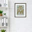 Expressive Abstract House Plant Playful Blue Framed On Paper by The Creative Bunch Studio Print-91291749-91291747