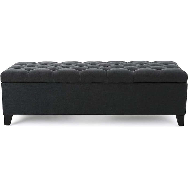 Repose-pieds avec rangement Glouster V2, Gris foncé