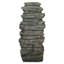 SunJet 47.2" H Natural Stone Outdoor Garden Fountain with Lights