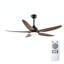 Ventilateur de plafond avec lampes, ventilateurs de plafond de 56 pouces avec télécommande, 5 vitesses, moteur à courant continu réversible à 6 vitesses pour patio, salon, chambre à coucher, porche