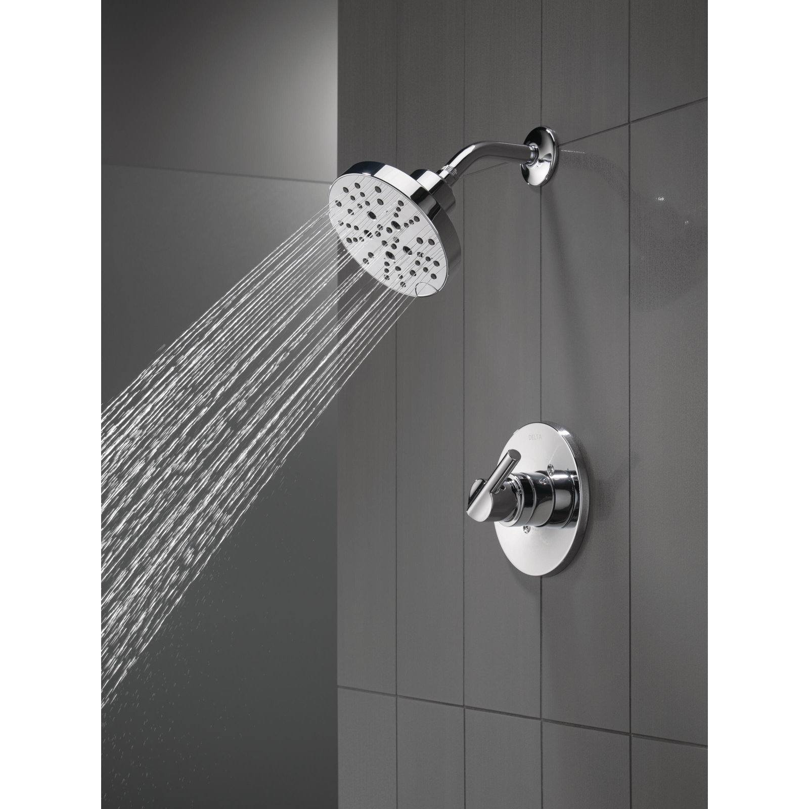 Nicoli Single-Function Shower Faucet Set, Chrome