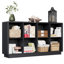 Bibliothèque Abrianna de style ferme moderne, 2 niveaux, 8 cubes, 145 cm (57,1 po), coins arrondis et base renforcée.-1453750229-1500715022