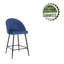 Upholstered Counter Stool with Metal Frame-1697769343