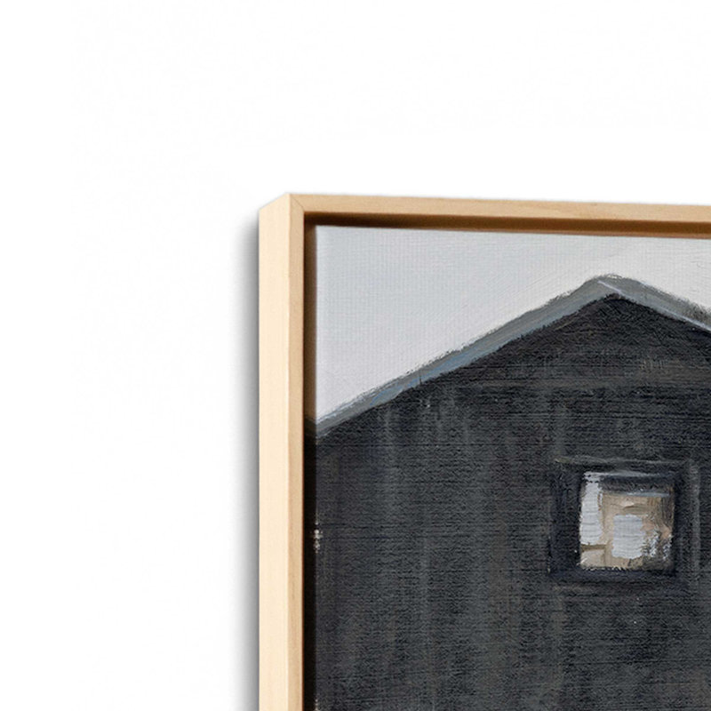 Impression sur toile Weathered Barn II, H 12,75 po x l 18,75 po x P 1,75 po, Cadre américain en érable flottant, 1