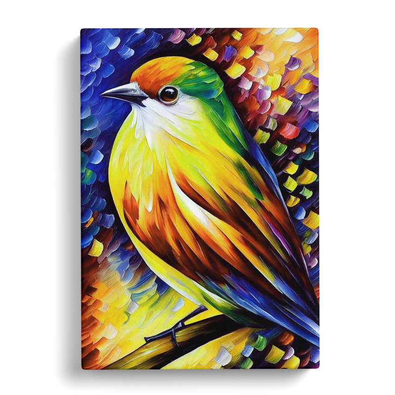 XV1022-4960X View Of A Bird No.4 - Print, Wrapped Canvas, 50cm H x 35cm W, No Matte