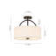 Plafonnier semi-encastré cylindrique rond 2 lumières Ralston-1431236336