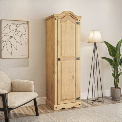 Gulzaar 1 Door Solid Wood Wardrobe