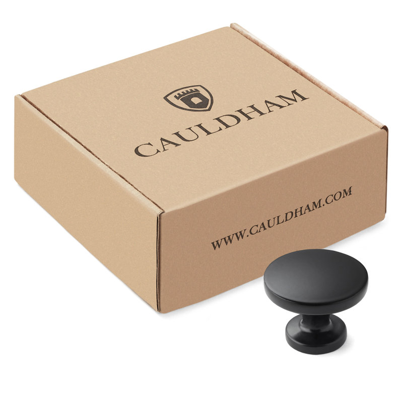 Oil Rubbed Bronze Round Cabinet Knobs with Mounting Hardware, 10-Pack