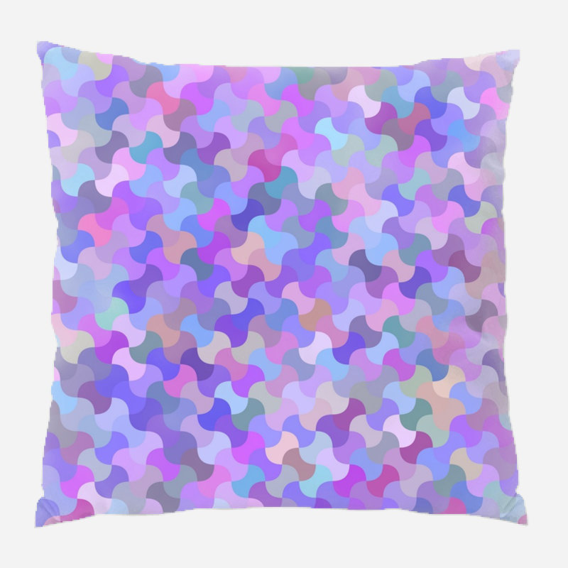 Geometric Microsuede Reversible Throw Pillow