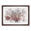 Airplane Passing The Moon Watercolour - Single Picture Frame Print on MDF-56740950-56740956
