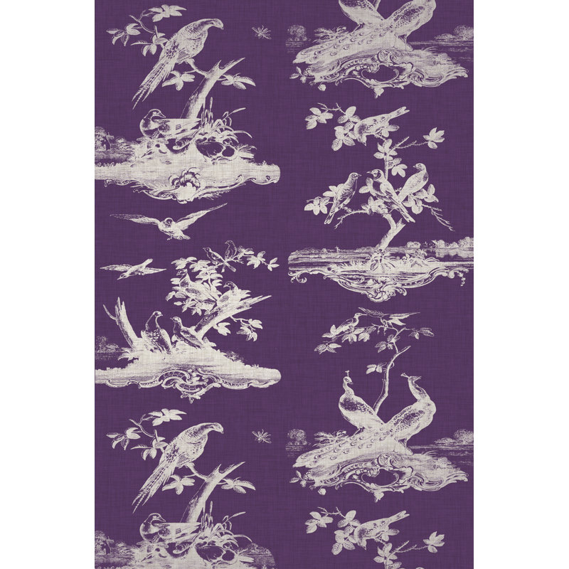 Toile In Plum by Vision Studio - Wrapped Canvas Print, 46cm H x 30cm W x 3.8cm D