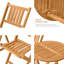 Ensemble bistro 3 pièces en bois d'acacia
