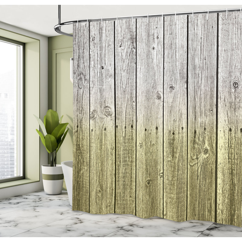 Shower Curtain with Hooks Included, 69"H x 70"W, Khaki Coconut