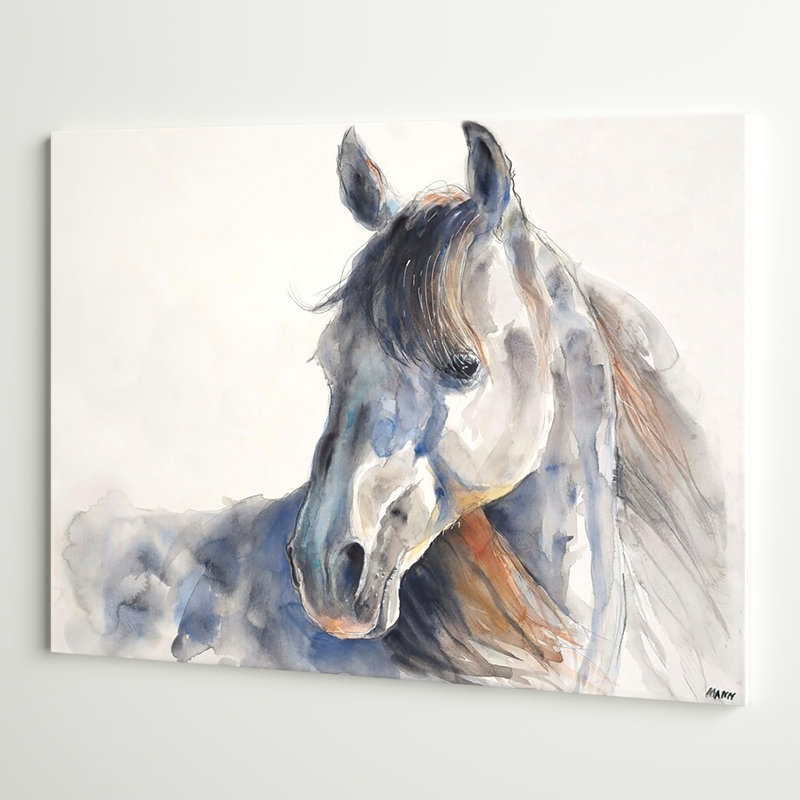 «Look back» par Patti Mann - reproduction d'art sur toile, Toile tendue, H 12 po x l 16 po, Sans cadre